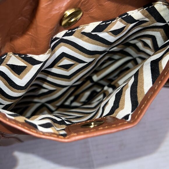 LATICO BROWN LEATHER WOMENS SHOULDER BAG W/DETACHABLE STRAP - Picture 11 of 12